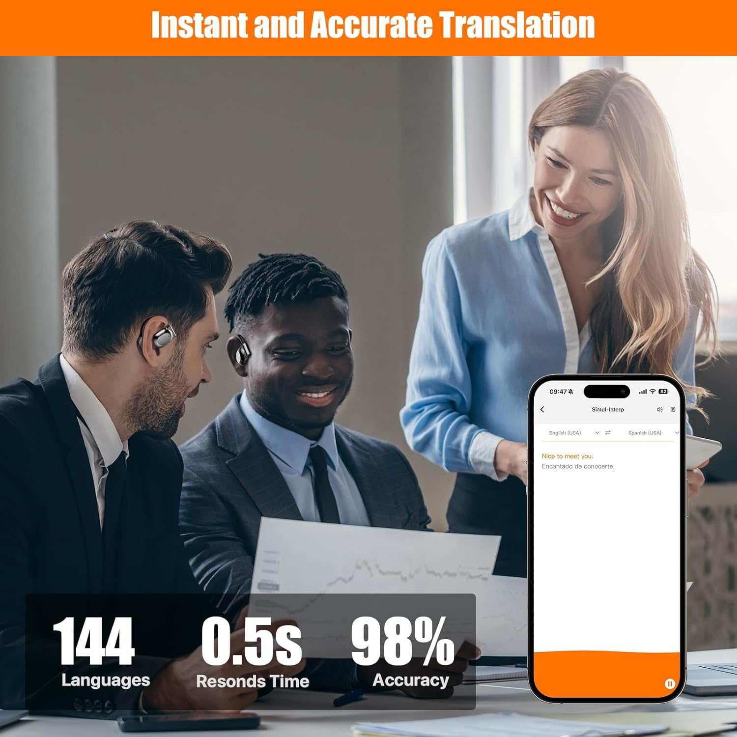 Real Time AI Translation Earbuds