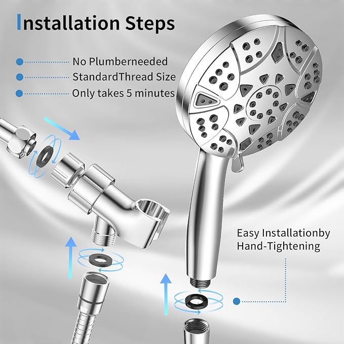 8-mode Handheld Shower Head