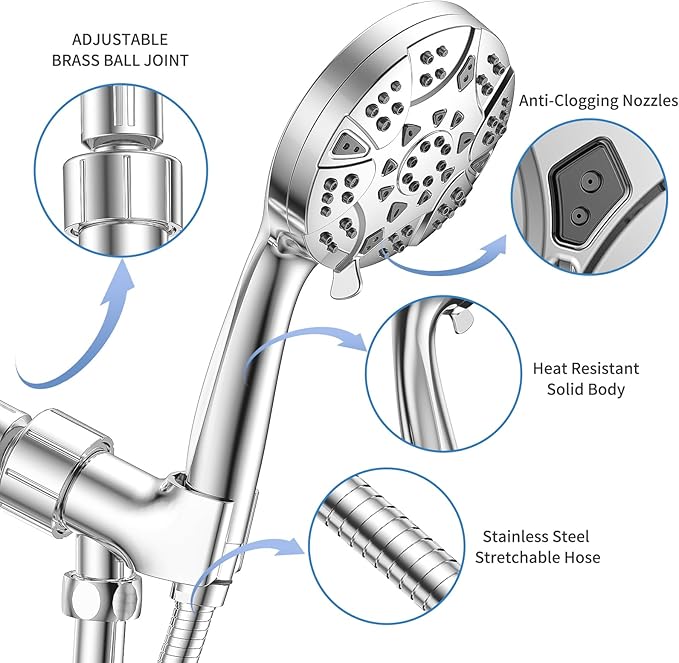 8-mode Handheld Shower Head