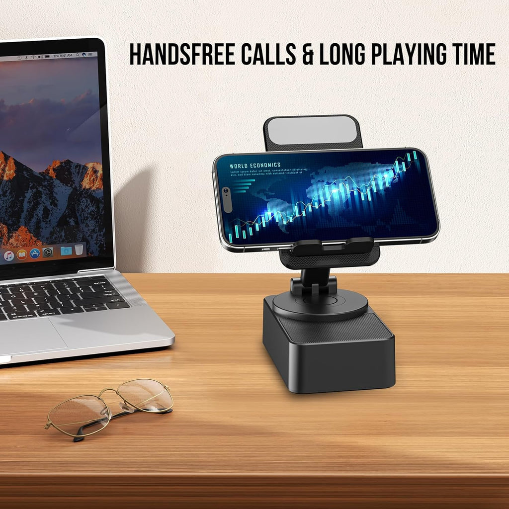 Cell Phone Stand with Wireless Bluetooth Speaker